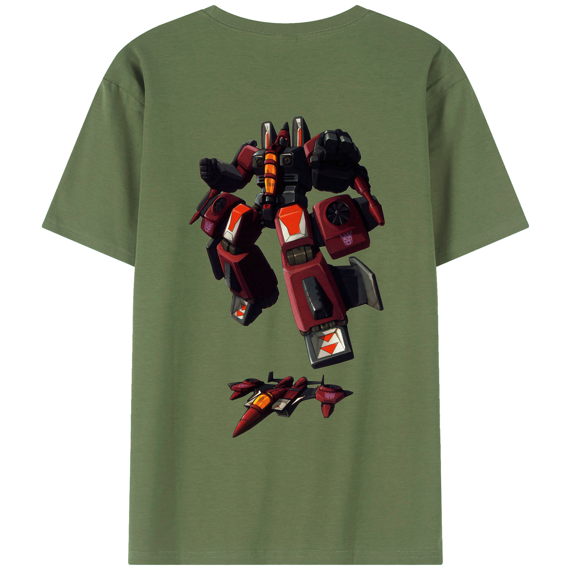 （画像用）  綿100％ メンズ半袖Tシャツ（バックプリント） 通気性